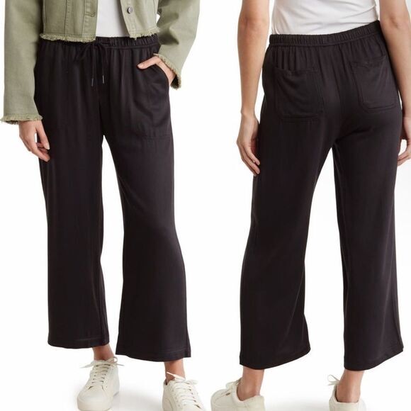 Cropped Wide‎ Leg Pants - Picture 1 of 5